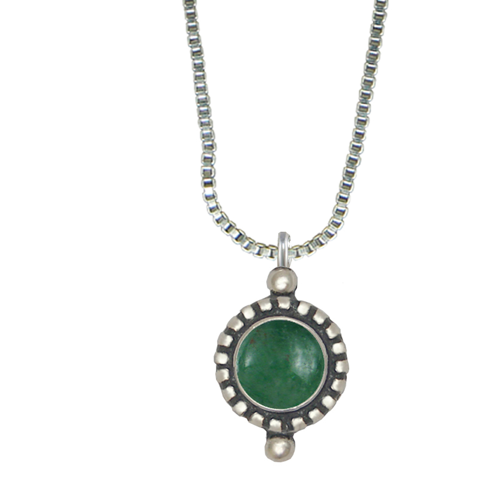 Sterling Silver Little Jade Pendant Necklace